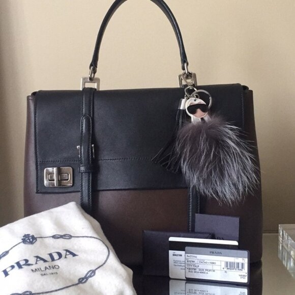PRADA BN2789 City Calf tote - Picture 1 of 5